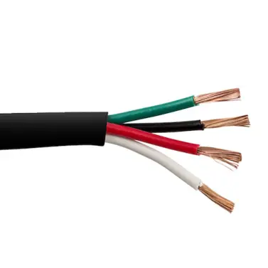 4x2.5 mm2 - 152M - 100V Højttalerkabel - B2ca - Sort - Højttaler kabel