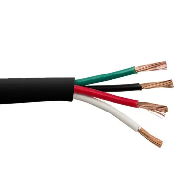4x4 mm2 - 100M - Højttalerkabel - LSZH - B2ca - Sort - Højttaler kabel