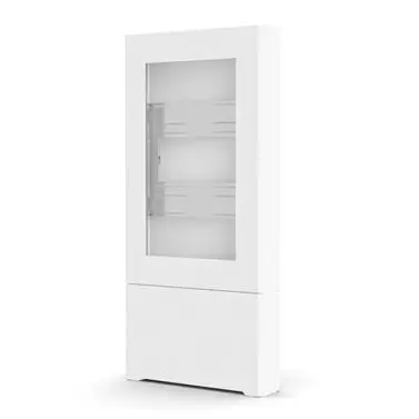 Chief Impact Floor Standing Kiosk – Portrait 40” White - Kiosk